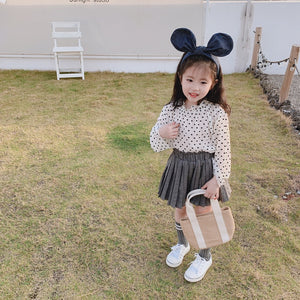 【Y202015】2020春季新款韓版小愛心雪紡衫女童寶寶洋氣百搭氣質襯衫-20200220
