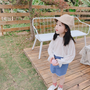 【Y202037】2020春季新款韓版女童全蕾絲打底衫花朵鏤空甜美打底上衣-20200220
