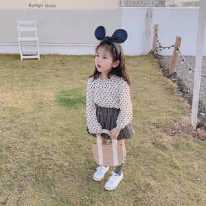 【Y202015】2020春季新款韓版小愛心雪紡衫女童寶寶洋氣百搭氣質襯衫-20200220