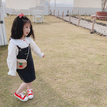 將圖片載入圖庫檢視器 【Y202027】女童春季日系軟妹蝴蝶結兔耳朵荷葉花邊拼接娃娃領白襯衫-20200220
