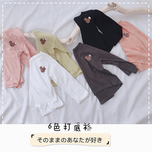 【Y202031】兒童春季新款韓版寬鬆T恤男女寶寶卡通印花打底衫長袖T恤-20200220