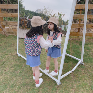 【Y202037】2020春季新款韓版女童全蕾絲打底衫花朵鏤空甜美打底上衣-20200220