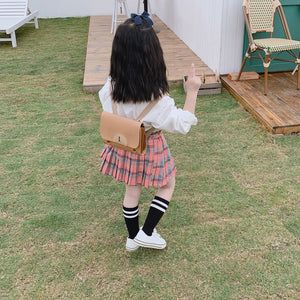 【Y202030】2020春季韓版日系軟妹娃娃領襯衫女童寶寶學院風白襯衫-20200220